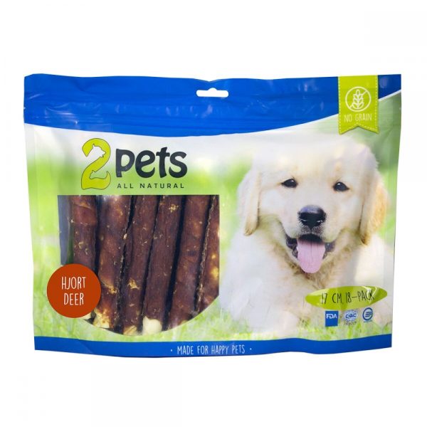 2Pets Tuggpinne med Hjort 17 cm (18-pack)