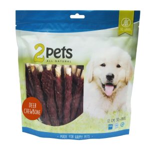 2pets Tuggpinne med Hjort 12 cm (30-pack)