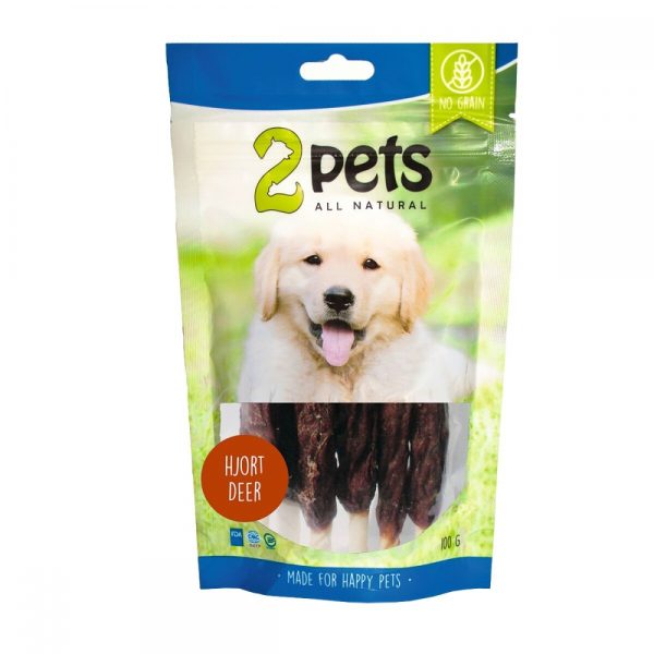 2pets Tuggpinne med Hjort 12 cm (6-pack)