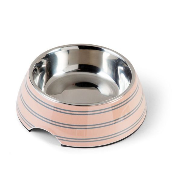 Basic Stripes Matskål Persika (160 ml)