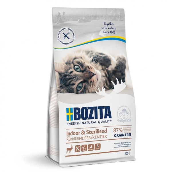 Bozita Indoor & Sterilised Grain free Reindeer (400 g)