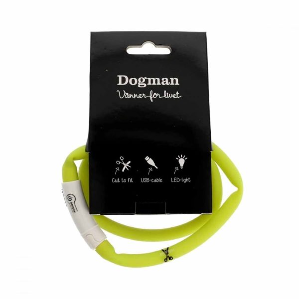 Dogman LED-Halsband Silikon (Gul)