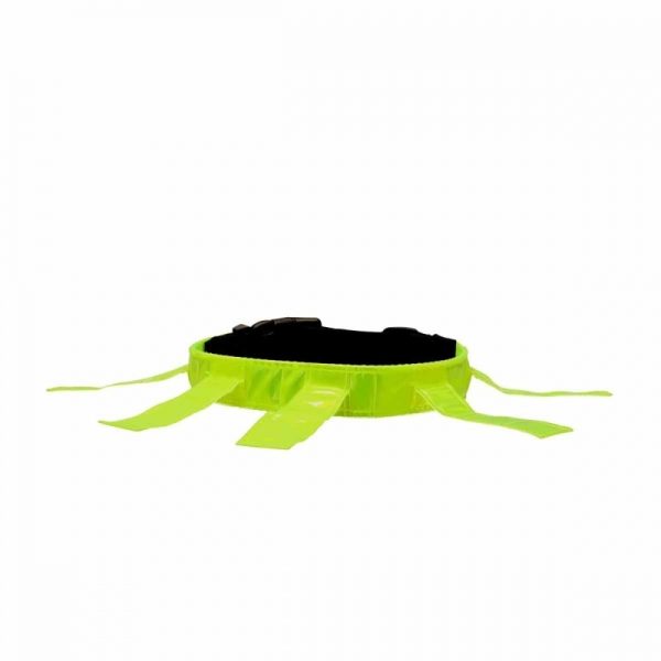 Dogman Reflexhalsband med Flärpar Gul (32-42 cm)