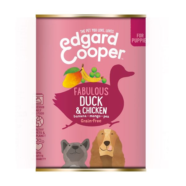 Edgard & Cooper Dog Puppy Duck & Chicken (400 g)