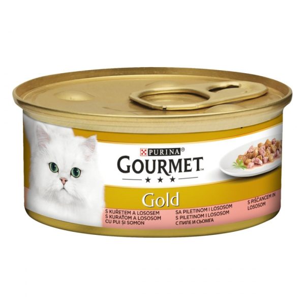 Gourmet Gold Bitar i Sås Lax & Kyckling 85 g