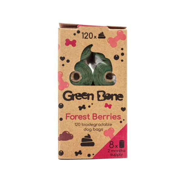 Green Bone Bajspåsar Forest Berries Refill (120-pack)