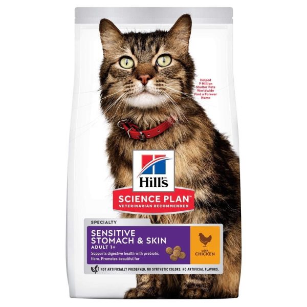 Hill's Science Plan Cat Adult Sensitive Stomach & Skin Chicken (7 kg)