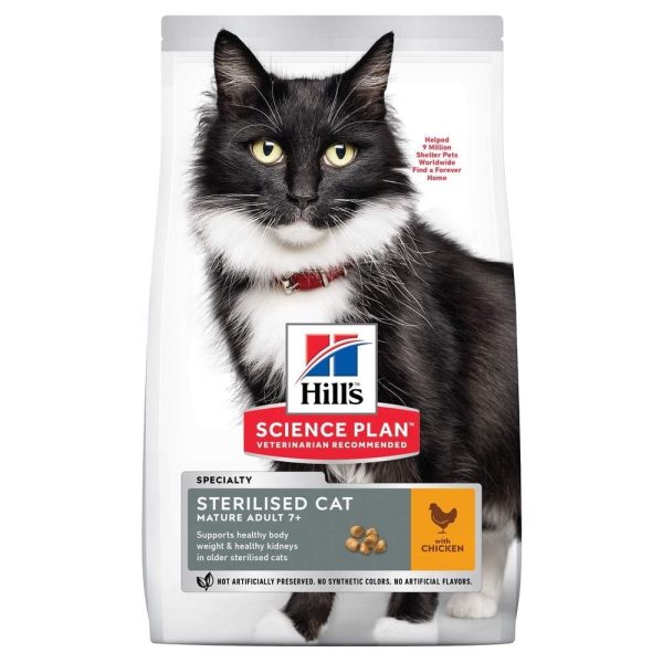 Hill's Science Plan Cat Mature Adult 7+ Sterilised Chicken (3 kg)