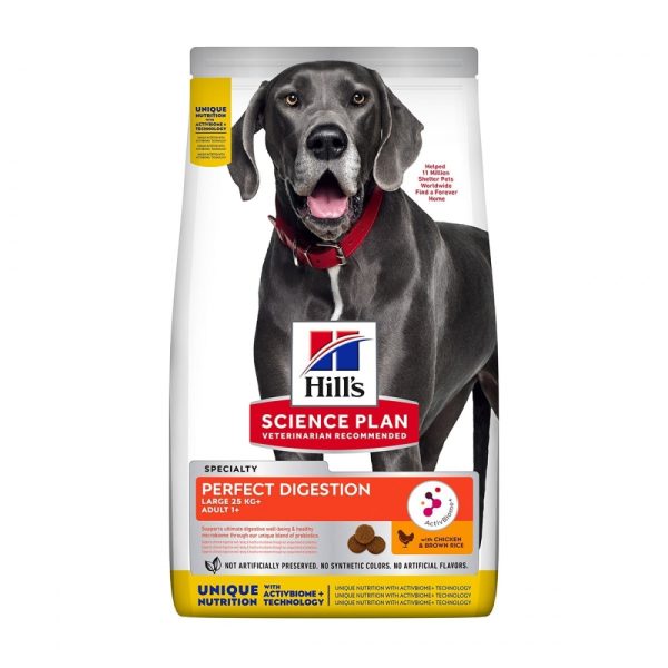 Hill's Science Plan Dog Adult 1+ Large Breed Perfect Digestion Chicken & Brown Rice 14 kg