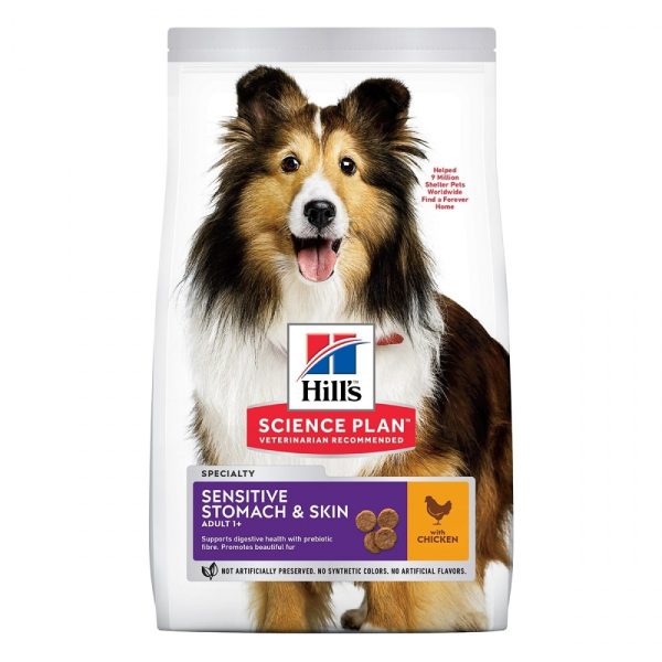 Hill's Science Plan Dog Adult Sensitive Stomach & Skin Medium Chicken (2,5 kg)