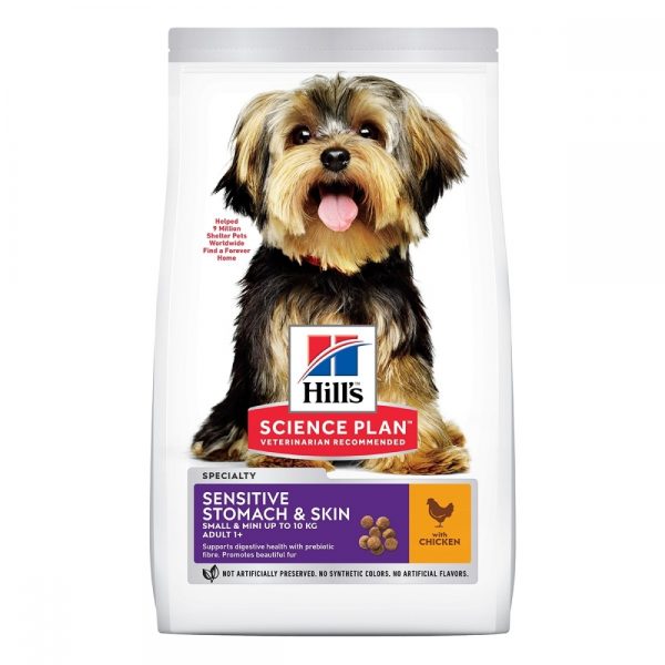 Hill's Science Plan Dog Adult Small & Mini Sensitive Stomach & Skin Chicken (3 kg)