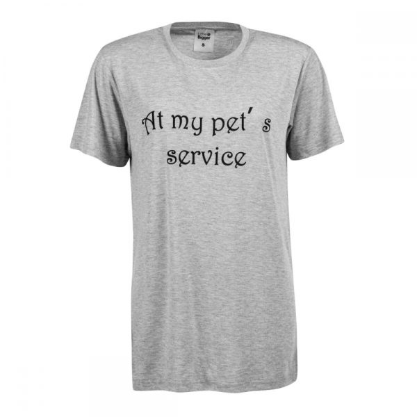 Little&Bigger At my pet's service T-shirt Grå (M)