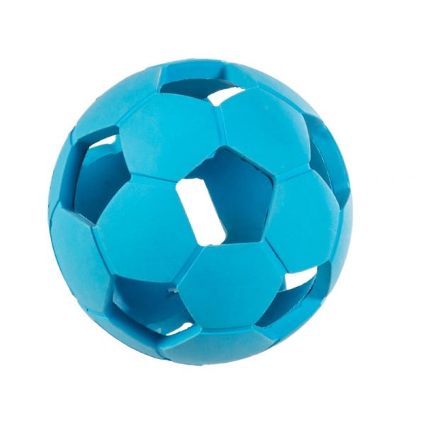 Little&Bigger Fotboll i Gummi Blå 6 cm