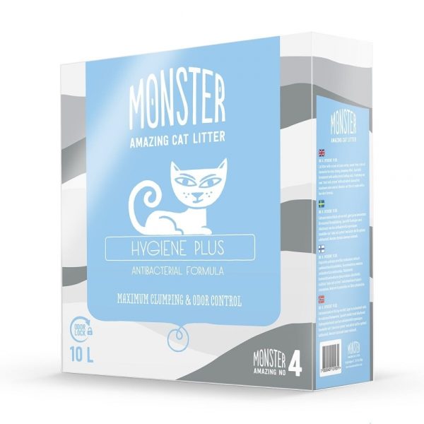 Monster Kattsand Hygiene Plus 10 liter