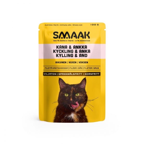 Smaak Cat Adult Kyckling & Anka 100 g