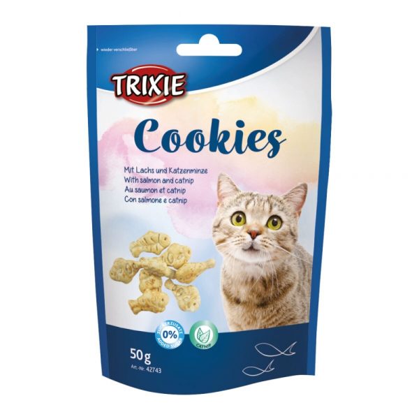 Trixie Cookies Lax & Kattmynta 50 g
