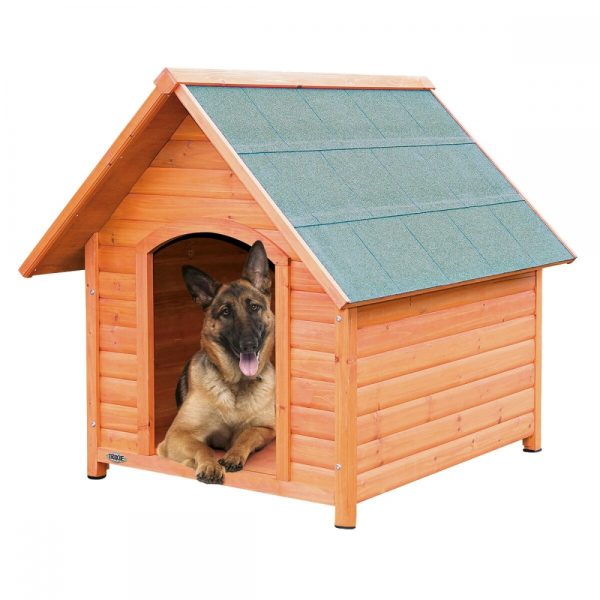 Trixie Natura Hundkoja Brun med Sadeltak (L)