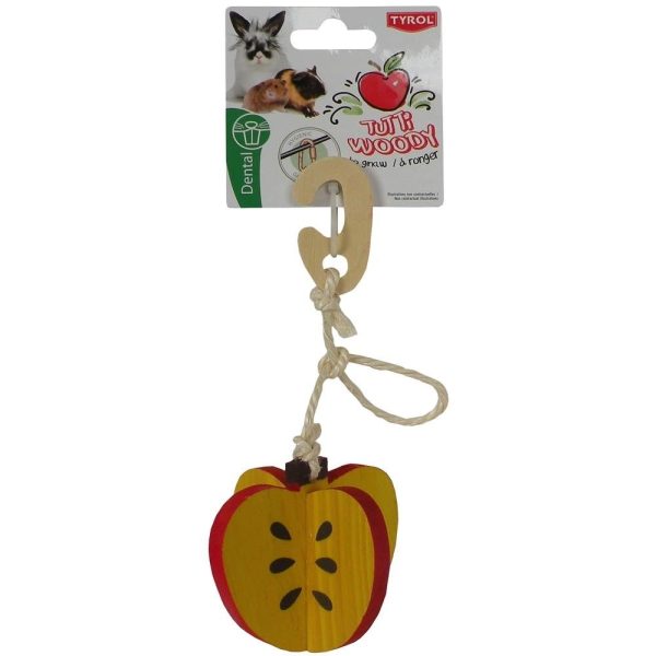 Tyrol Tutti Woody Hängande Leksak med Äpple 7 cm
